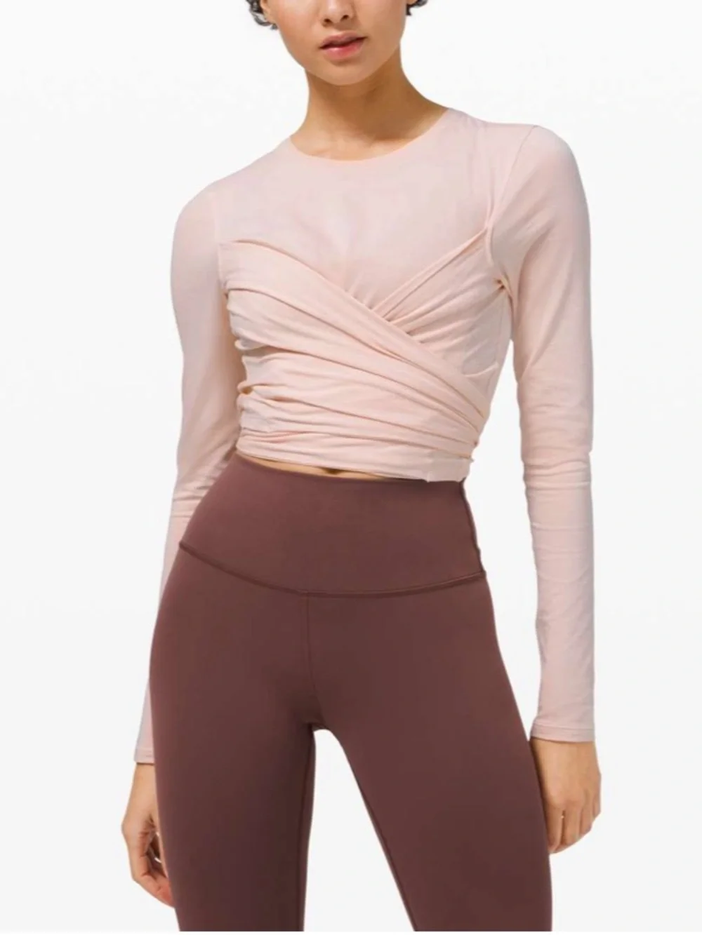 Lululemon Gather and Grow Long Sleeve Feather Pink